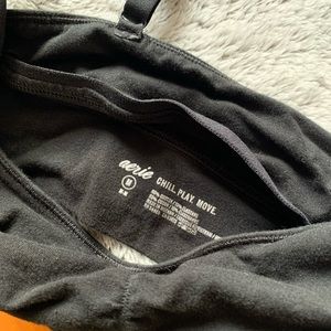 Aerie Chill Cotton Bralette (black)
